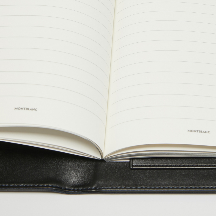 Pre Owned Montblanc Blue Leather Urban Spirit Augmented Paper Set