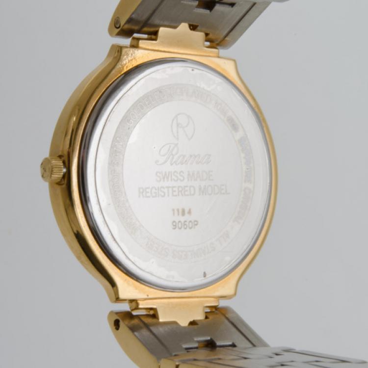 مملوكة مسبقًا Rama Swiss Watch Palace Gold Plated Unisex Wristwatch