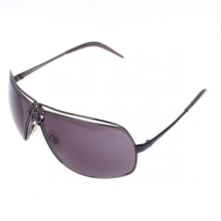 Pre Owned Roberto Cavalli Black Alcippe Unisex Sunglasses