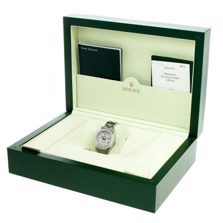 مملوكة مسبقًا Rolex Day Date Platinum Meteorite Diamond Unisex Wristwatch 39 MM Serial No: K592406