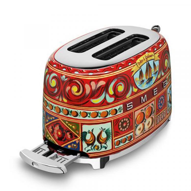 Smeg x Dolce & Gabbana 2 Slice Toaster, Multicolour (Available for