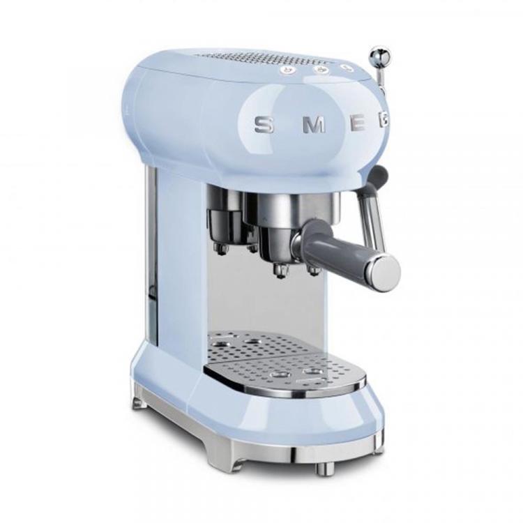 Pre Owned Smeg 50's Retro Style Aesthetic Espresso Coffee Machine, Pastel Blue (Available for UAE Customers Only)