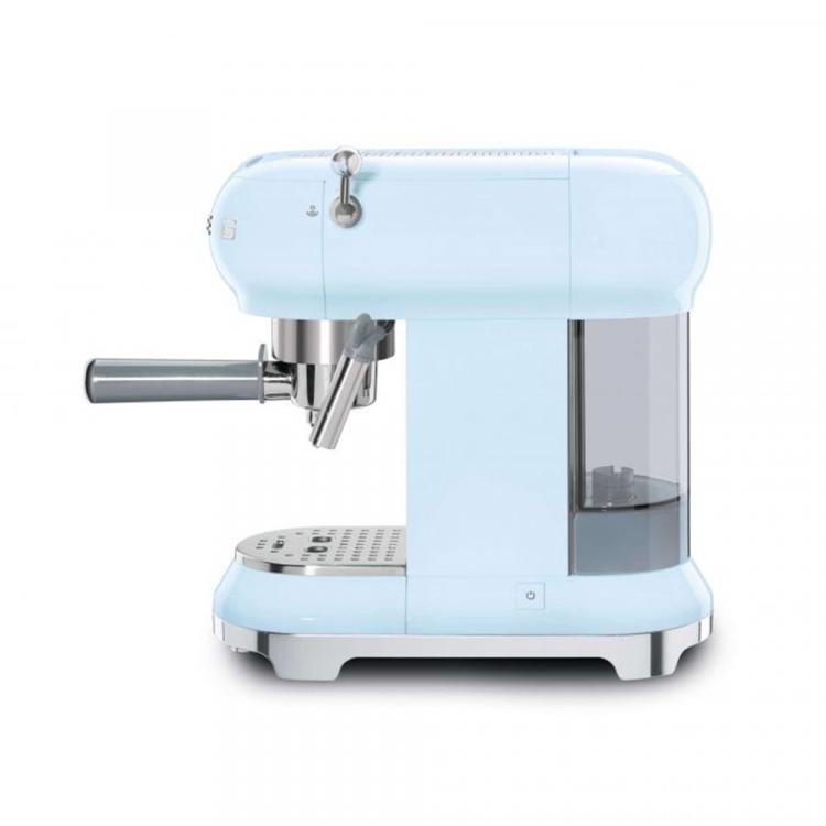 Pre Owned Smeg 50's Retro Style Aesthetic Espresso Coffee Machine, Pastel Blue (Available for UAE Customers Only)