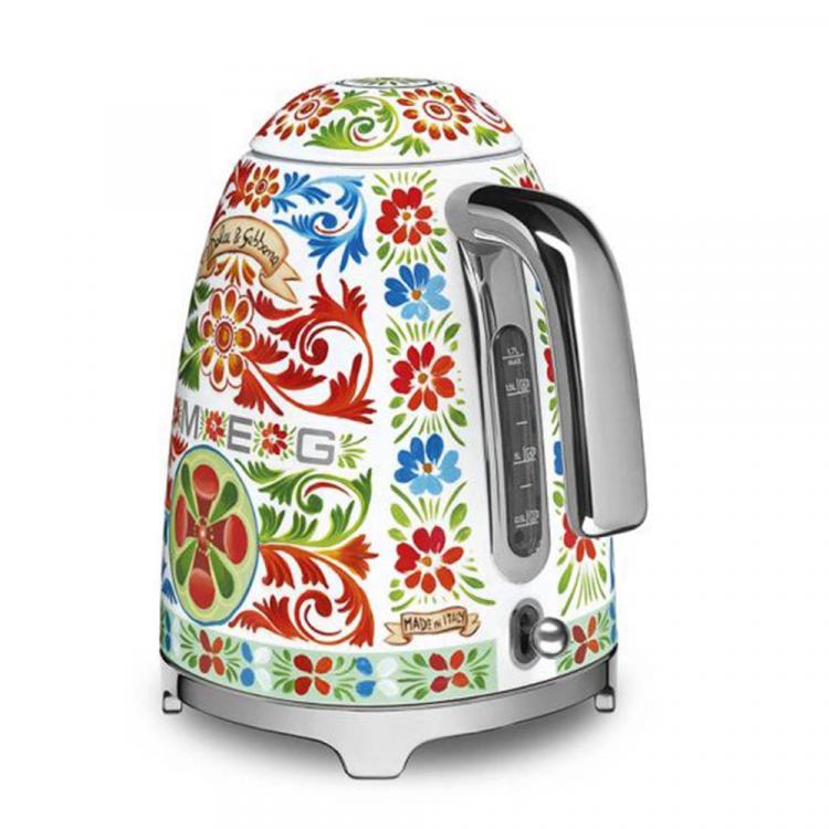 Pre Owned Smeg x Dolce & Gabbana Kettle, 1.7 Liter, Multicolor (Available for UAE Customers Only)