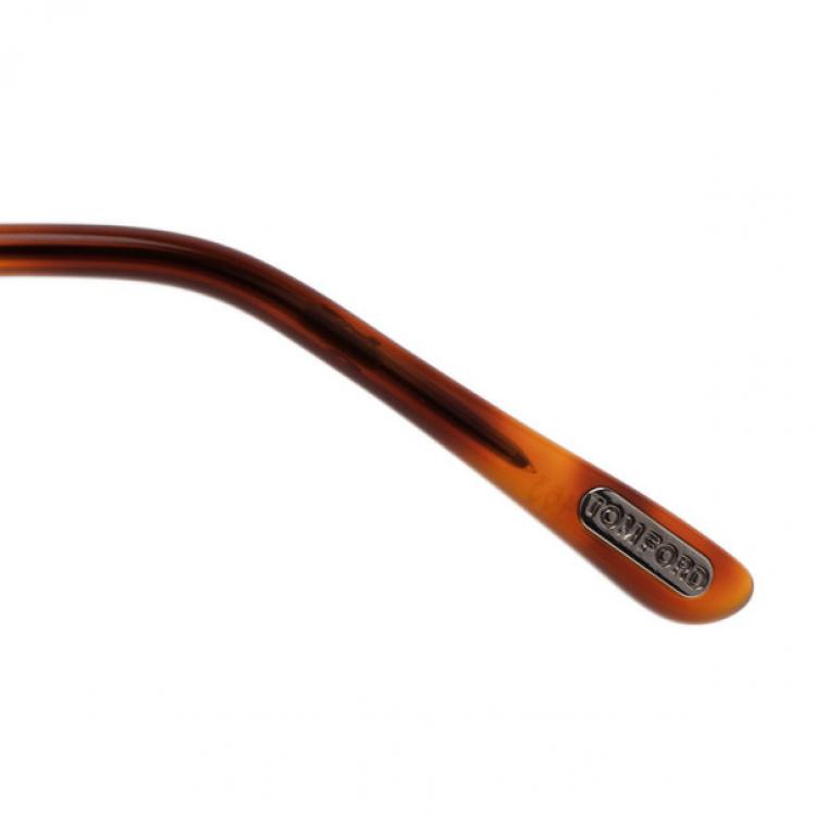 Pre Owned Tom Ford Brown John Unisex Aviators
