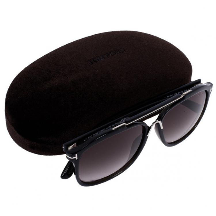 Pre Owned Tom Ford Black Cade Unisex Aviators
