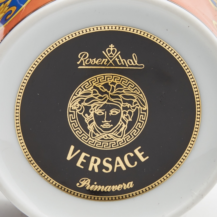 Pre Owned Versace x Rosenthal Primavera Cup and Saucer Set Of 6