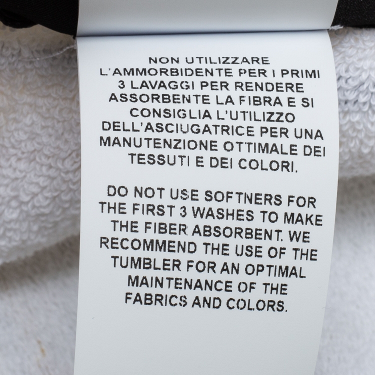 Pre Owned Versace Home Crete De Fleur Cotton Terry Beach Towel