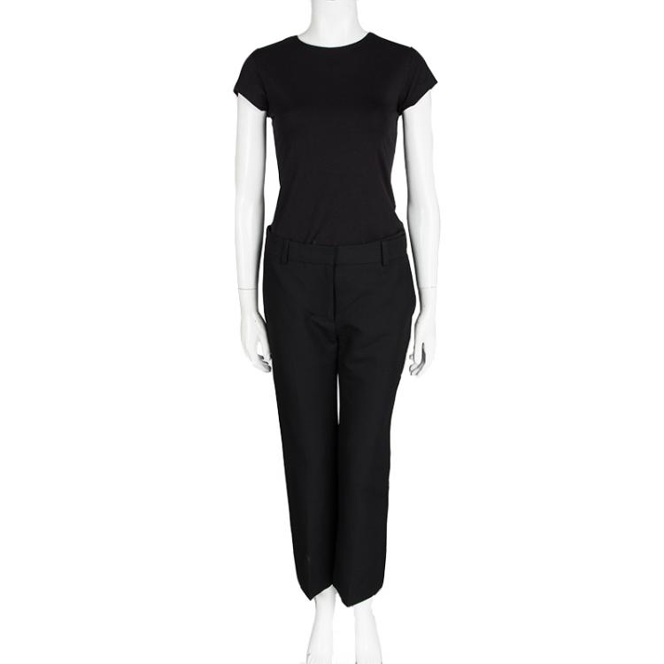 Pre Owned 3.1 Phillip Lim Black Cropped Flared Trousers S