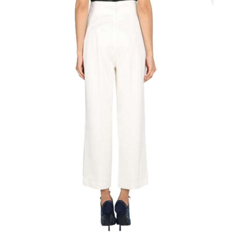Pre Owned 3.1 Phillip Lim Ivory Wide-Leg Trousers M