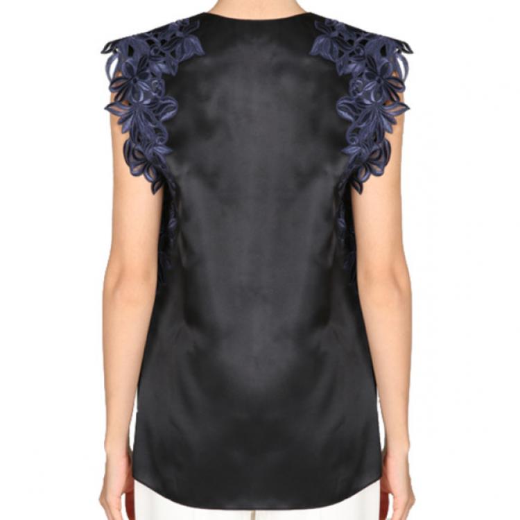 Pre Owned 3.1 Phillip Lim Sleeveless Lace-Detailed Blouse M