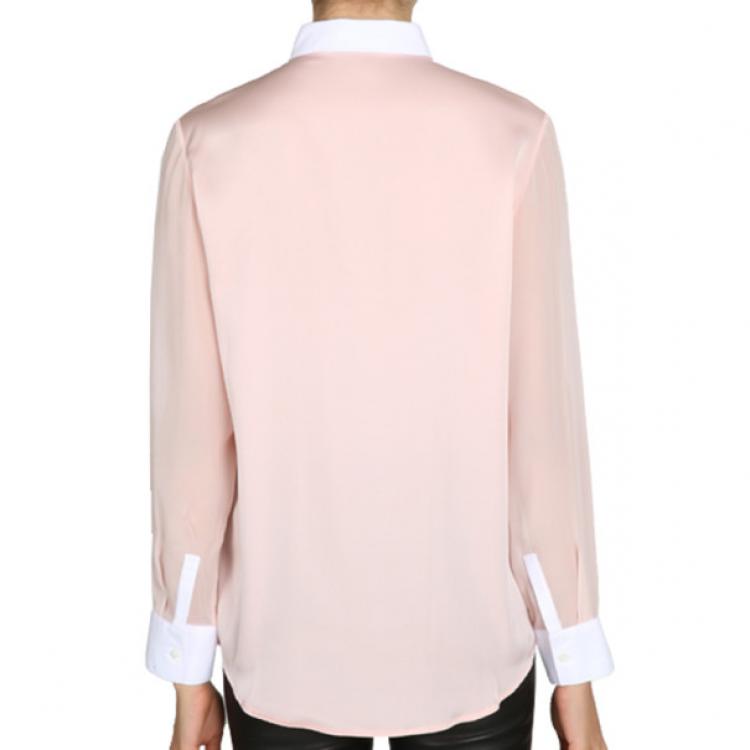 Pre Owned 3.1 Phillip Lim Two-Tone Chiffon Shirt M