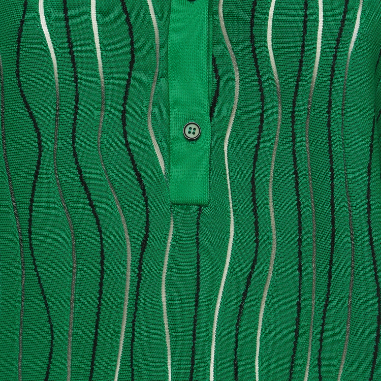 Pre Owned 3.1 Phillip Lim Green Knit Polo T-Shirt M