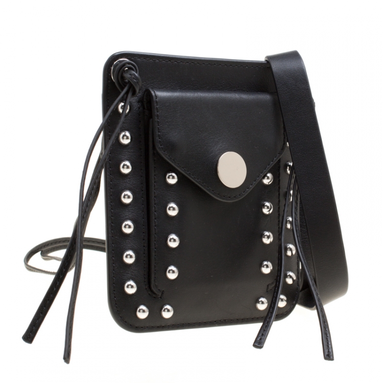 Pre Owned 3.1 Phillip Lim Black Leather Dolly Pocket Crossbody Bag