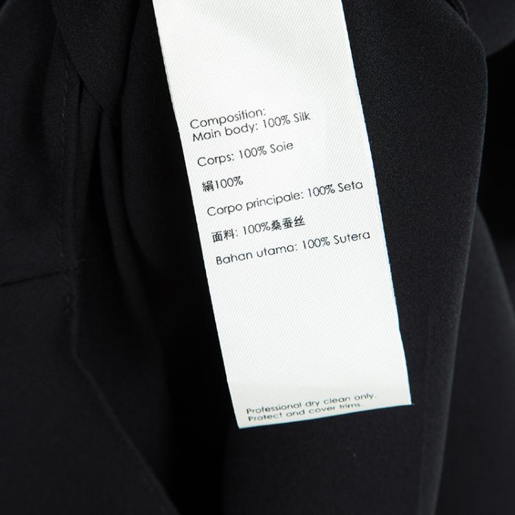 Pre Owned 3.1 Phillip Lim Black Silk Whimsical Sleeve Draped Blouse S