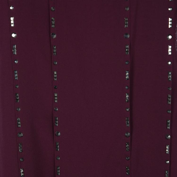 Pre Owned 3.1 Phillip Lim Burgundy Silk Embellished Sleeveless Tunic Top XS