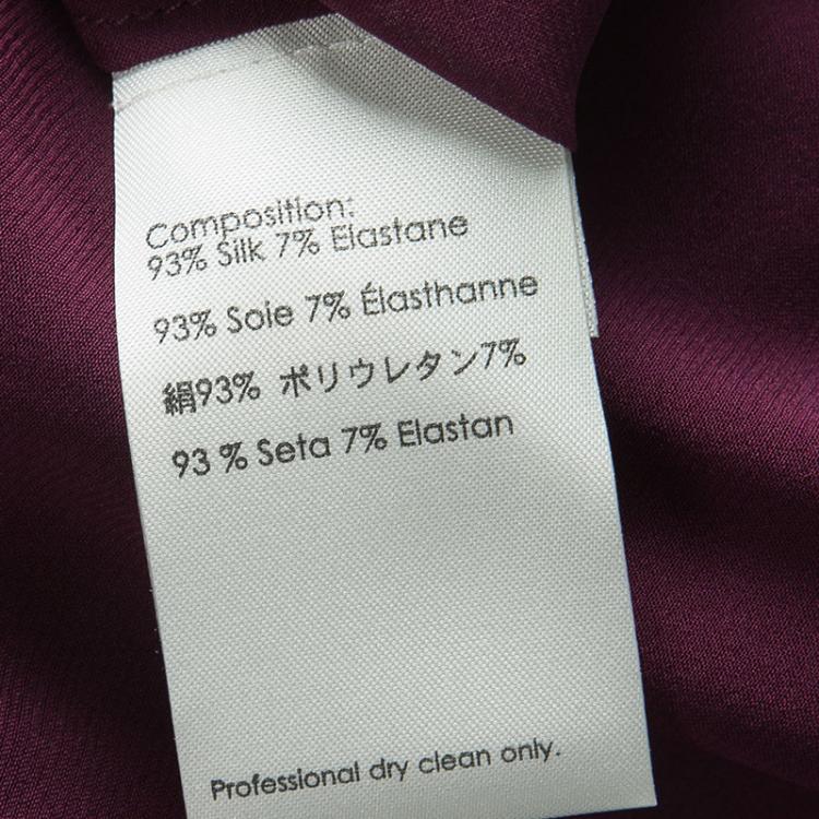 Pre Owned 3.1 Phillip Lim Burgundy Silk Embellished Sleeveless Tunic Top XS