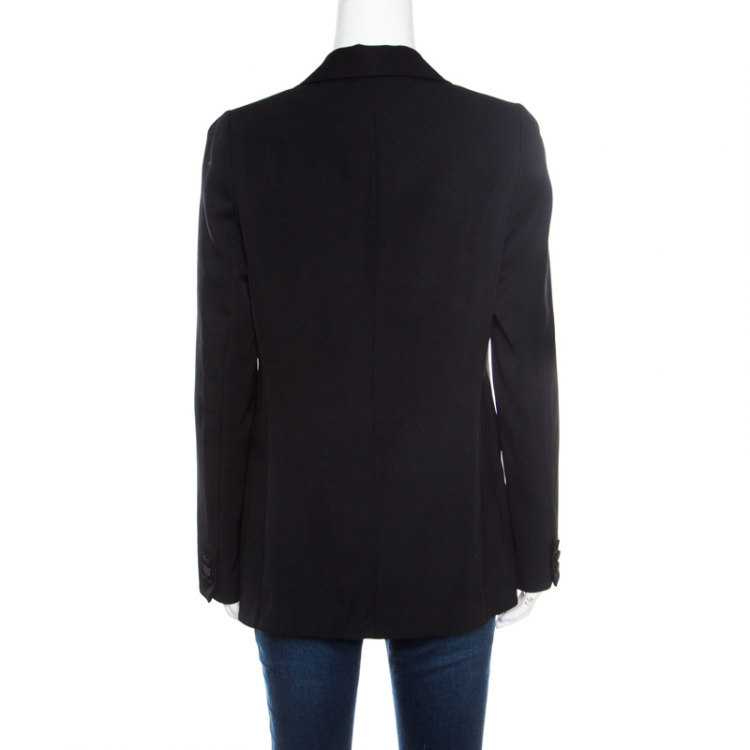 Pre Owned 3.1 Phillip Lim Black Wool Satin Trim Classic Tuxedo Blazer S