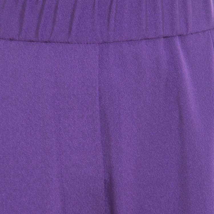 Pre Owned 3.1 Phillip Lim Purple Draped Pocket Elasticized Waist Pants M