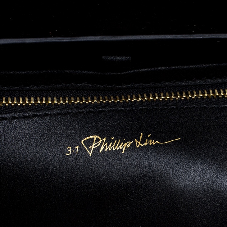 Pre Owned 3.1 Phillip Lim Multicolor Leather and Python Print Mini Pashli Satchel 