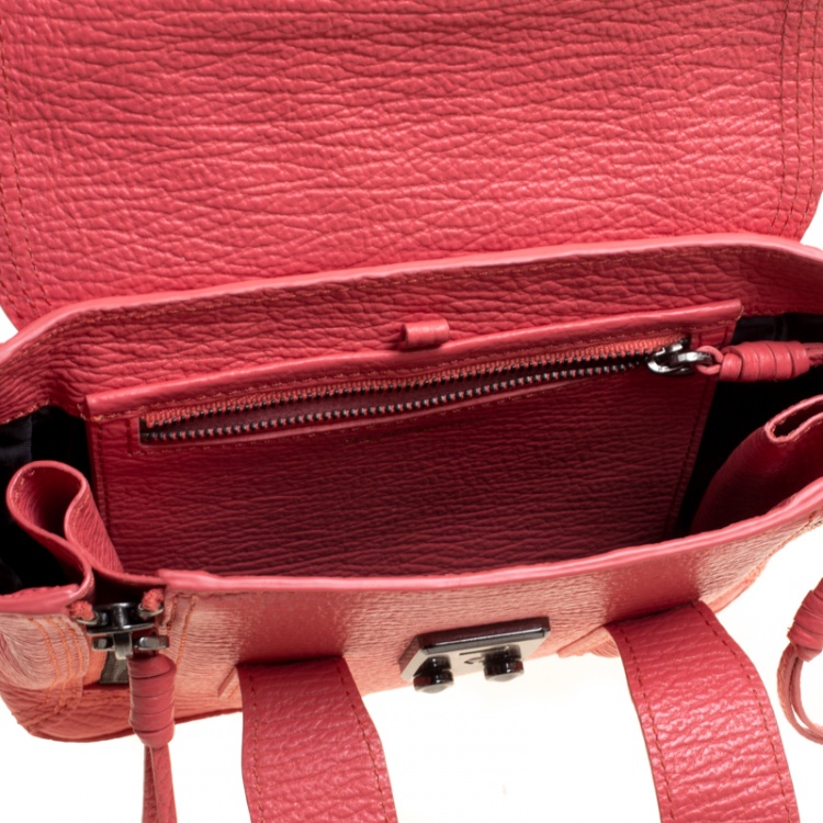 Pre Owned 3.1 Phillip Lim Coral Leather Mini Pashli Satchel