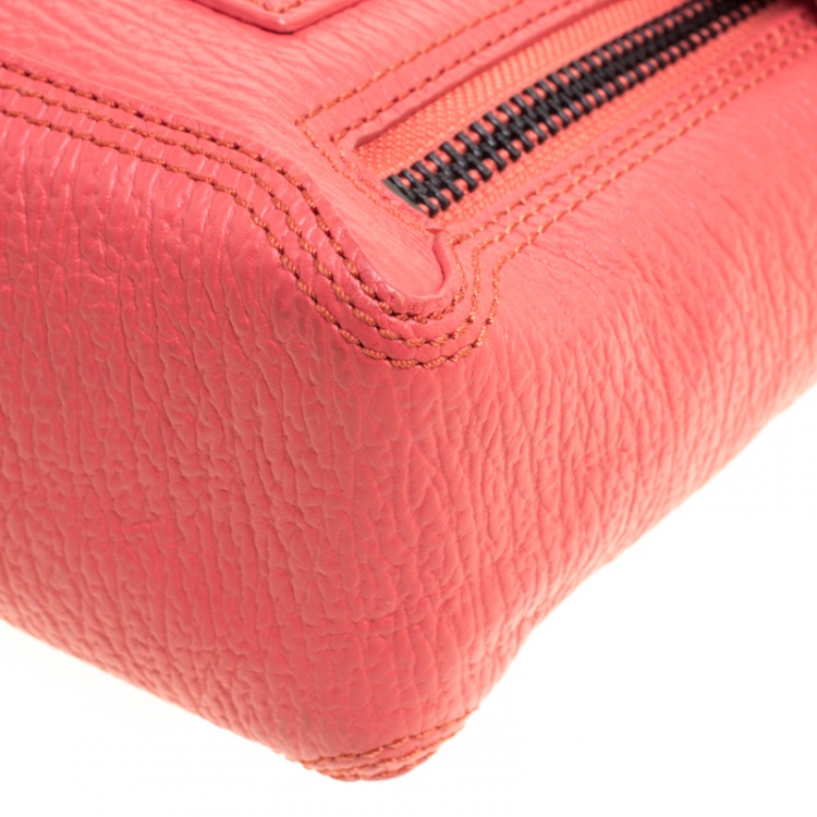 Pre Owned 3.1 Phillip Lim Coral Leather Mini Pashli Satchel