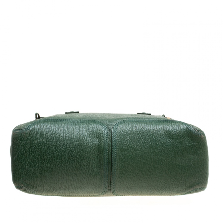 Pre Owned 3.1 Phillip Lim Green Leather Large Pashli Top Handle Bag
