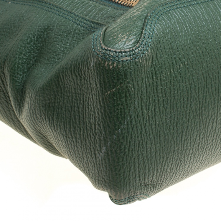 Pre Owned 3.1 Phillip Lim Green Leather Large Pashli Top Handle Bag