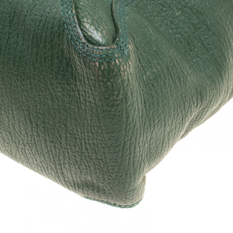 Pre Owned 3.1 Phillip Lim Green Leather Large Pashli Top Handle Bag
