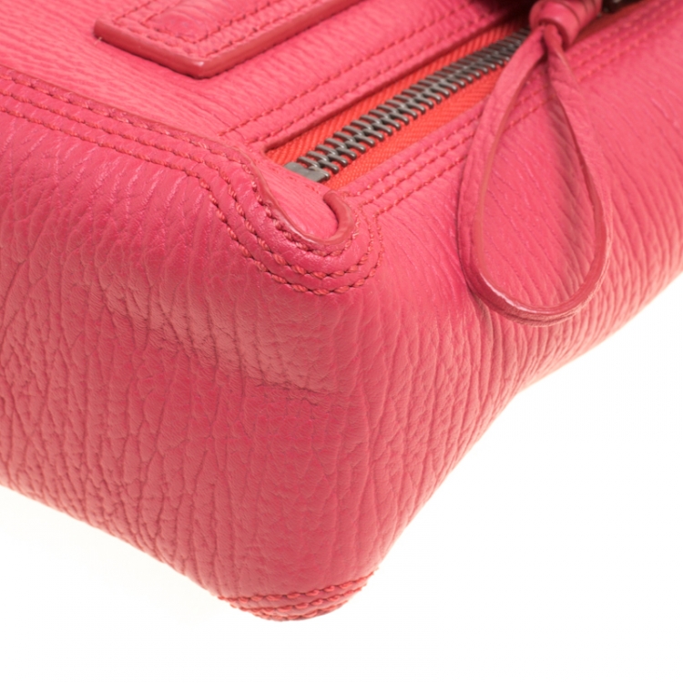 Pre Owned 3.1 Phillip Lim Coral Pink Leather Mini Pashli Top Handle Shoulder Bag