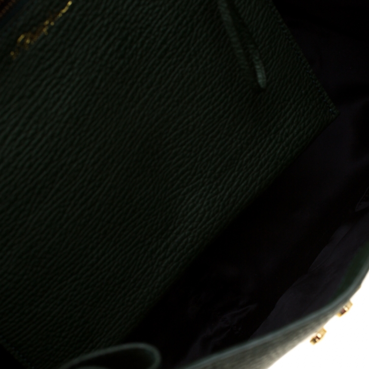Pre Owned 3.1 Phillip Lim Green Leather Large Pashli Top Handle Bag