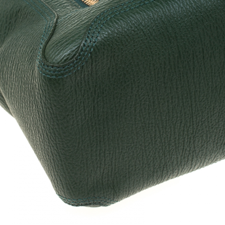 Pre Owned 3.1 Phillip Lim Green Leather Large Pashli Top Handle Bag