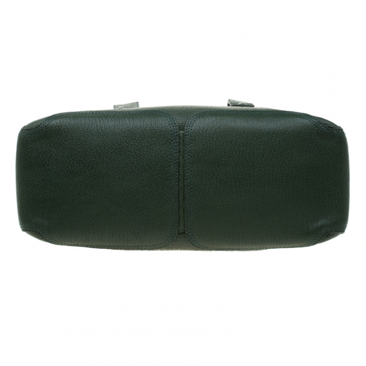 Pre Owned 3.1 Phillip Lim Green Leather Large Pashli Top Handle Bag