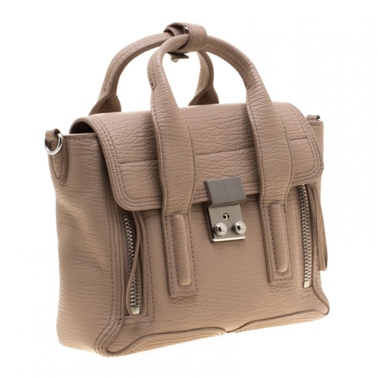 مملوكة مسبقًا 3.1 Phillip Lim Beige Leather Mini Pashli Satchel