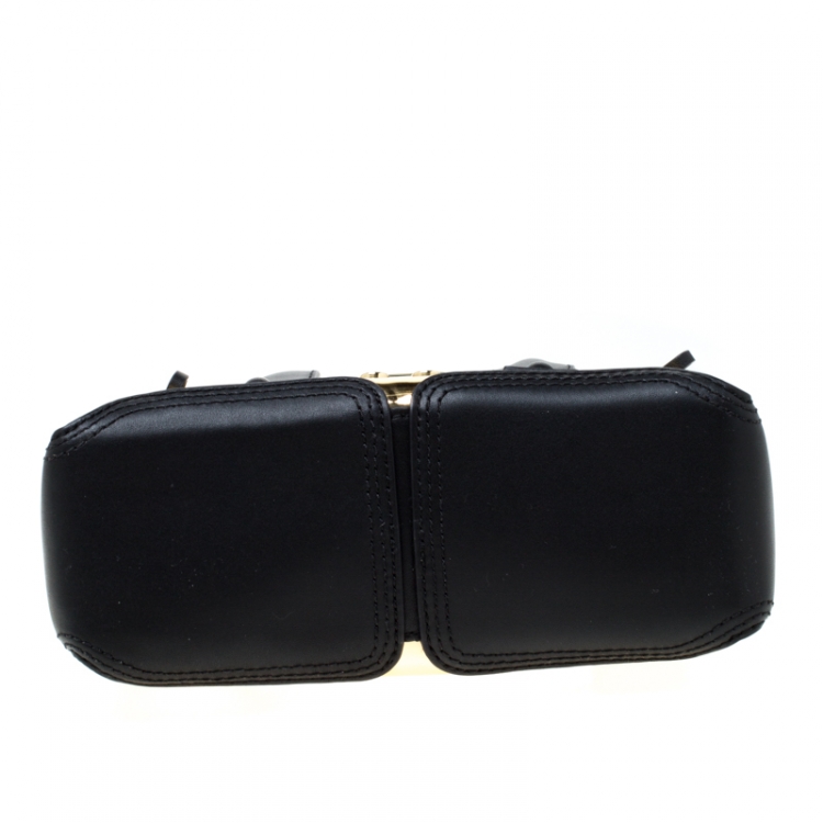 Pre Owned 3.1 Phillip Lim Metallic Gold/Black Leather Mini Pashli Top Handle Bag