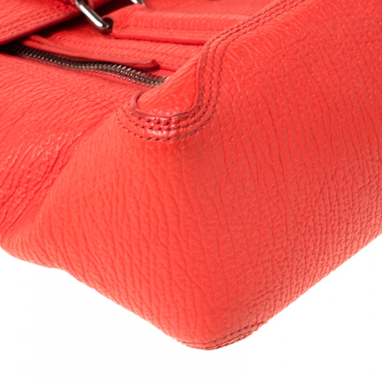 Pre Owned 3.1 Phillip Lim Orange Leather Medium Pashli Satchel