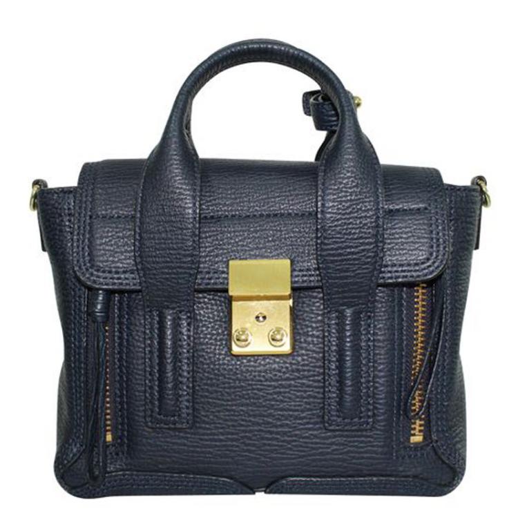 Pre Owned Phillip Lim Blue Leather Pashli Mini Satchel
