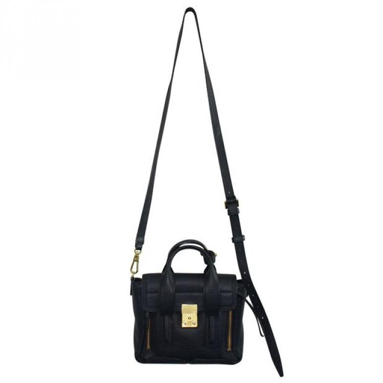 Pre Owned Phillip Lim Blue Leather Pashli Mini Satchel