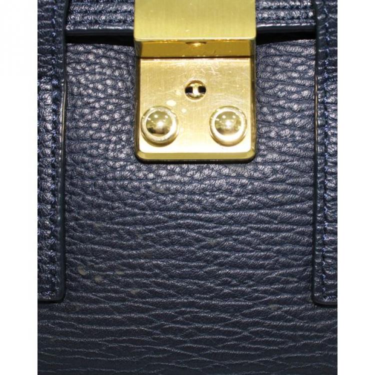 Pre Owned Phillip Lim Blue Leather Pashli Mini Satchel
