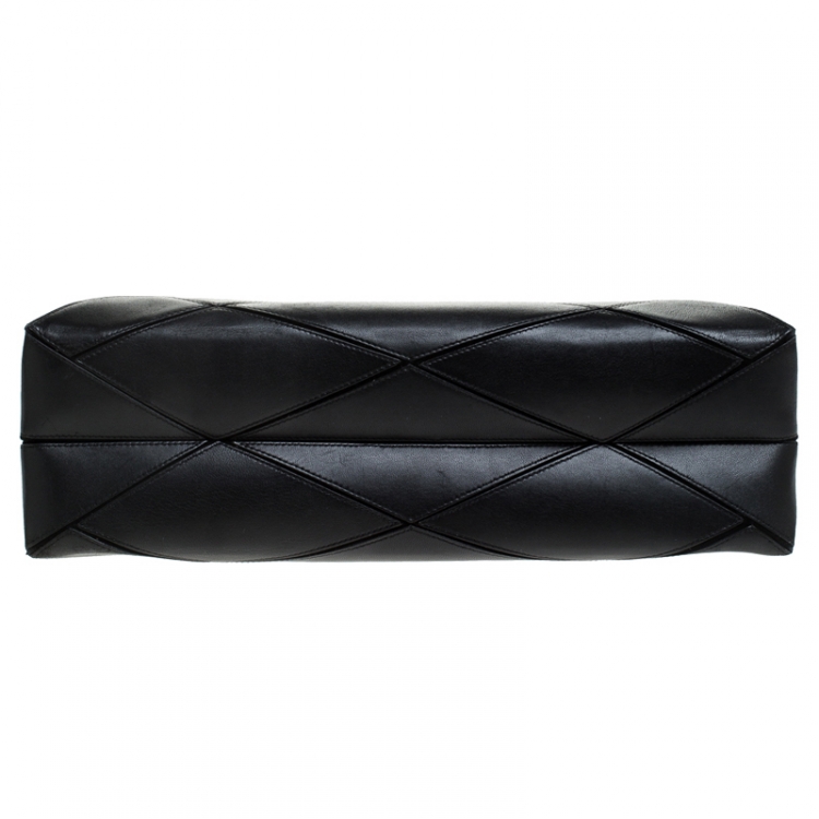 Pre Owned Roger Vivier Black Leather Prismick Tote