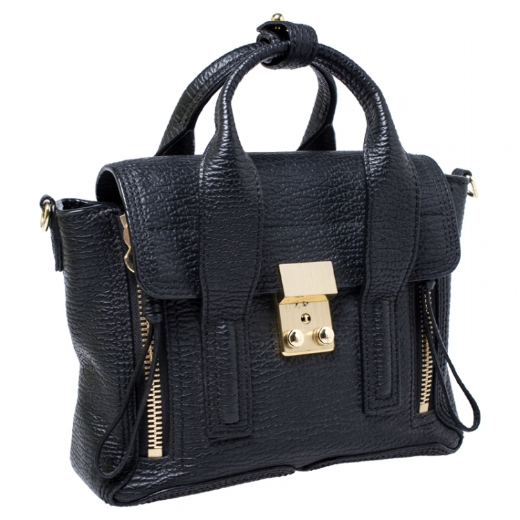 Pre Owned 3.1 Phillip Lim Black Leather Mini Pashli Satchel