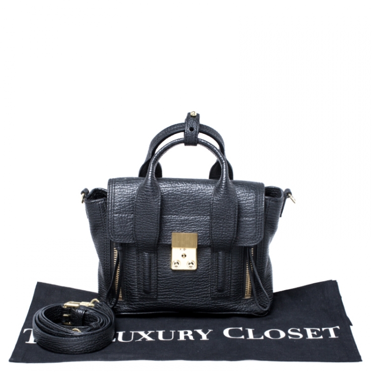 Pre Owned 3.1 Phillip Lim Black Leather Mini Pashli Satchel