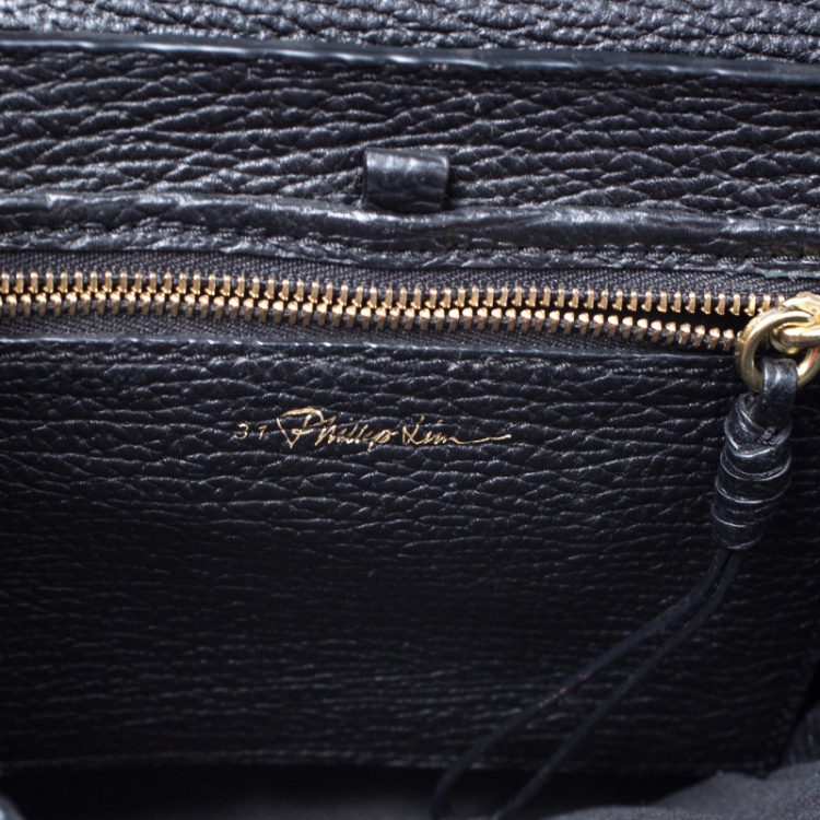 Pre Owned 3.1 Phillip Lim Black Leather Mini Pashli Satchel
