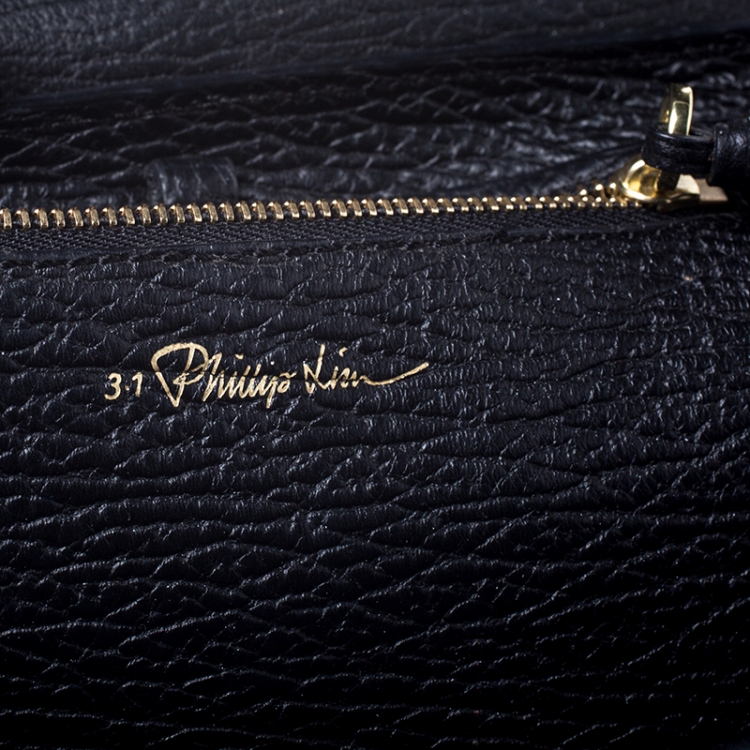 Pre Owned 3.1 Phillip Lim Black Leather Mini Pashli Satchel