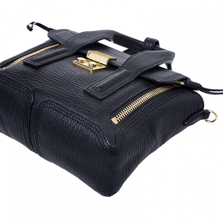 Pre Owned 3.1 Phillip Lim Black Leather Mini Pashli Satchel