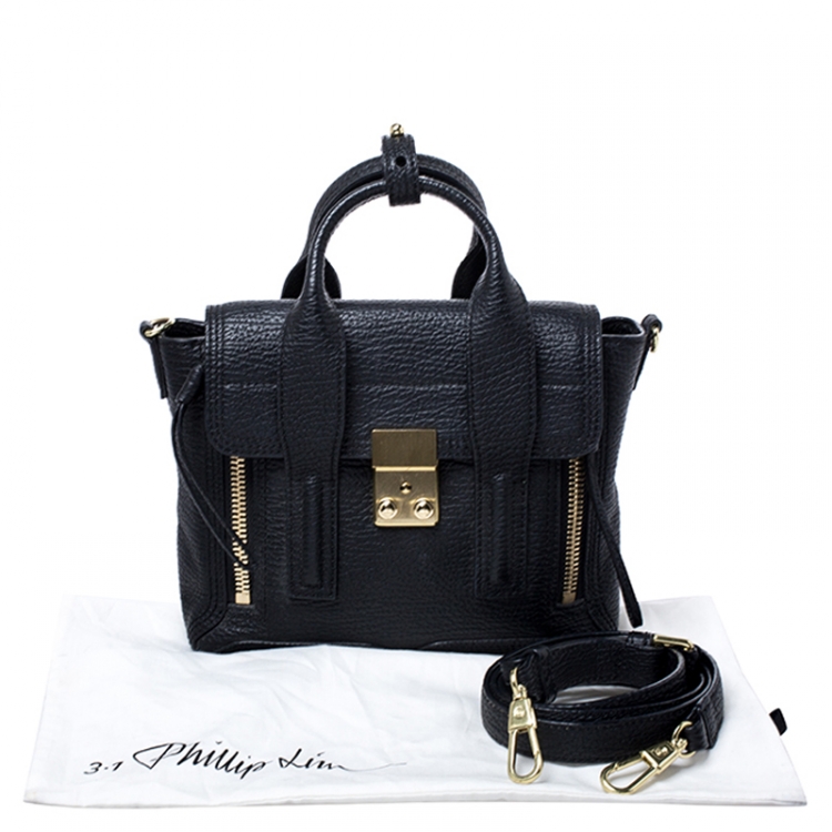 Pre Owned 3.1 Phillip Lim Black Leather Mini Pashli Satchel
