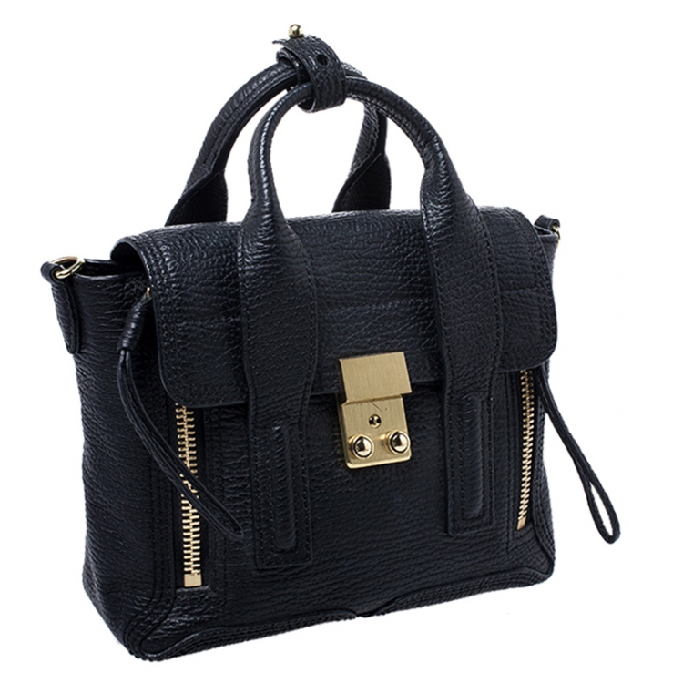Pre Owned 3.1 Phillip Lim Black Leather Mini Pashli Satchel
