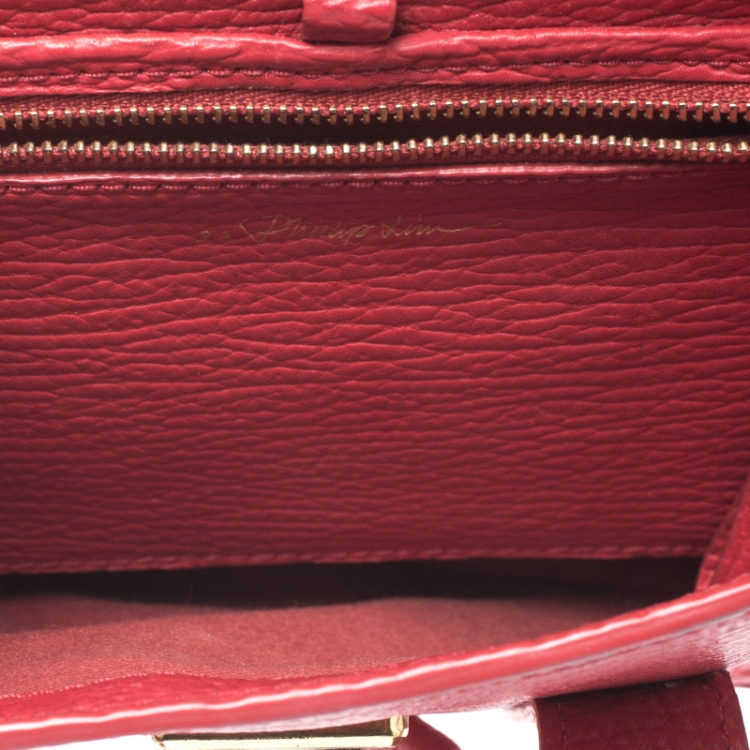 Pre Owned 3.1 Phillip Lim Red Leather Mini Pashli Satchel