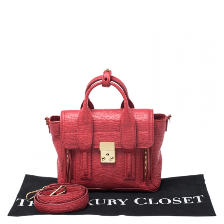 Pre Owned 3.1 Phillip Lim Red Leather Mini Pashli Satchel