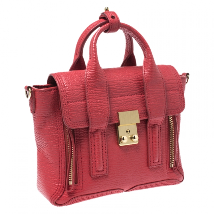 Pre Owned 3.1 Phillip Lim Red Leather Mini Pashli Satchel
